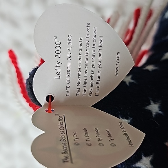 🇺🇸Vintage-Yr. 2000 Ty Beanie Babies "Righty & Lefty"🇺🇸 Elections - Picture 9 of 13